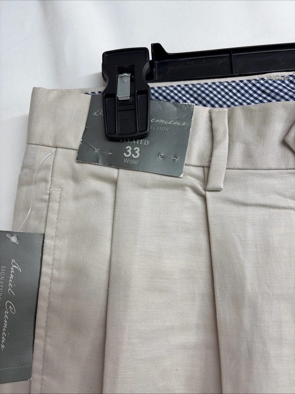 Daniel Cremieux Shorts Mens 33 Signature Linen Blend Dress Shorts Pleated $75